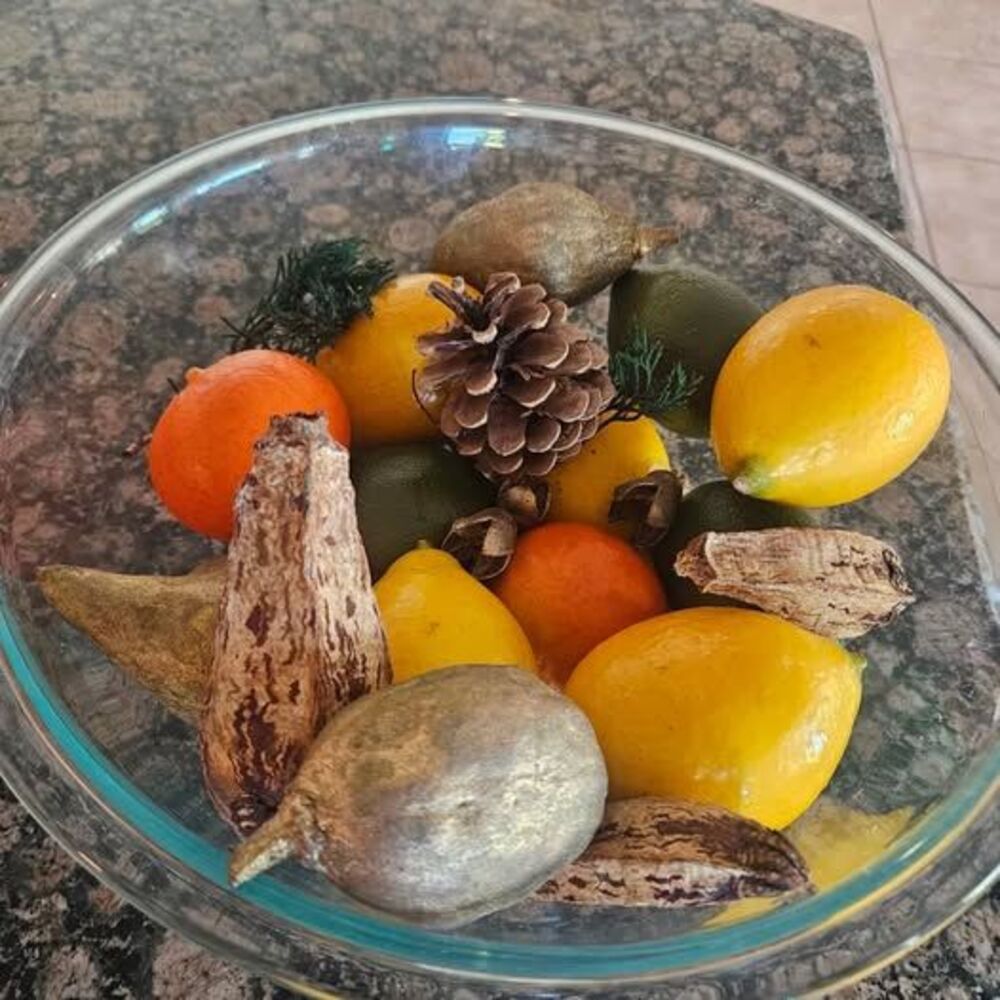 Faux Fruit Lemons Oranges Limes and Weird Alien Seed Pods